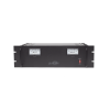 fuente de poder 13.8vcc, 50a, lineal regulada con circuito cargador de baterías, medidores, para instalación en rack