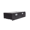 fuente de poder 13.8vcc, 50a, lineal regulada con circuito cargador de baterías, medidores, para instalación en rack