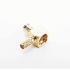 conector mcx macho en Ángulo recto de anillo plegable para cable rg 174/u, 8216, oro/ oro/ teflón.
