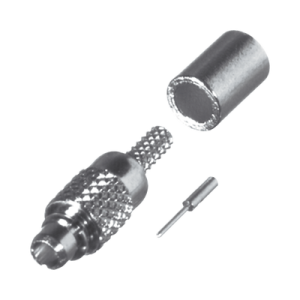 conector mmcx macho de anillo plegable para rg 178, belden 83265, grupo a, oro/ oro/ teflón.