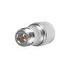adaptador en línea, de conector n hembra inverso a n macho, níquel/ oro/ teflón.