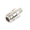 conector n hembra inverso de anillo plegable para cables 9913, rg 8/u, lmr 400, grupo i, níquel/ oro/ teflón.