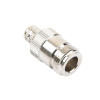 conector n hembra inverso de anillo plegable para cables 9913, rg 8/u, lmr 400, grupo i, níquel/ oro/ teflón.