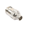 conector n hembra inverso de anillo plegable para cables 9913, rg 8/u, lmr 400, grupo i, níquel/ oro/ teflón.