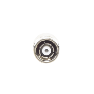 conector tnc macho inverso de anillo plegable para cable rg 142/u, níquel/ oro/ teflón.