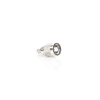 conector tnc macho inverso de anillo plegable para cables lmr 240, rg 8/x, níquel/ oro/ teflón.