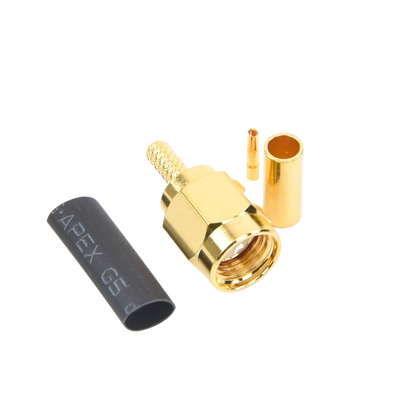 conector sma macho inverso de anillo plegable para instalar en cables rg 174/u y rg 316/u. conector sma macho inverso de anillo plegable para instalar en cables rg 174/u y rg 316/u.