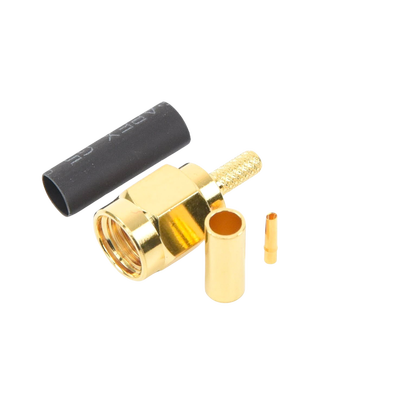 conector sma macho inverso de anillo plegable para instalar en cables rg 174/u y rg 316/u. conector sma macho inverso de anillo plegable para instalar en cables rg 174/u y rg 316/u.