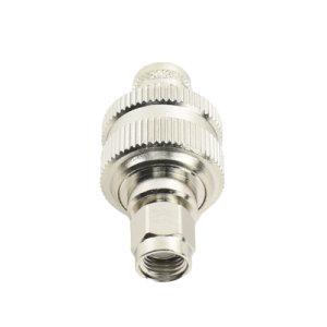 conector sma macho inverso de anillo plegable para rg 8/u, 9913, lmr 400, níquel/ oro/ teflón.
