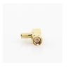 conector sma macho inverso en Ángulo recto de anillo plegable para cables rg 58/u, rg 142/u, oro/ oro/ teflón.