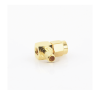 conector sma macho inverso en Ángulo recto de anillo plegable para cables rg 58/u, rg 142/u, oro/ oro/ teflón.