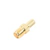 conector sma hembra inverso de anillo plegable para cable rg 58/u, oro/ oro teflón.