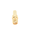 conector sma hembra inverso de anillo plegable para cable rg 58/u, oro/ oro teflón.