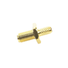 conector sma hembra inverso de chasis en d plano, anillo plegable para cable rg 142/u, oro/ oro/ teflón.