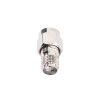 adaptador en línea de conector sma macho inverso a sma hembra, níquel/ oro/ teflón.