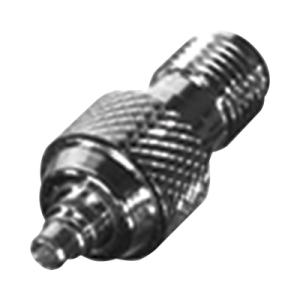 adaptador en linea de conector sma hembra inverso a mmcx macho, oro/ oro/ teflón.