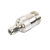 adaptador en línea, de conector sma macho inverso a n hembra, níquel/ oro/ teflón.