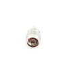 adaptador en línea, de conector sma macho inverso a n macho, níquel/ oro/ teflón.
