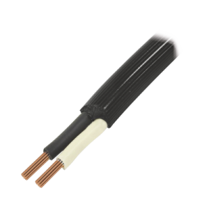 cable eléctrico de uso rudo 2 hilos calibre 10 awg, hasta 600 v. rollo de 100 m.