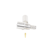 conector qma (quick mate) macho, anillo plegable para rg 8/x, lmr 240, bronce blanco/oro/teflón.