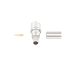 conector qma (quick mate) macho, anillo plegable para rg 8/x, lmr 240, bronce blanco/oro/teflón.