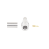 conector qma (quick mate) macho, anillo plegable para rg 8/x, lmr 240, bronce blanco/oro/teflón.