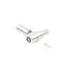 conector qma (quick mate) macho, anillo plegable para rg 8/x, lmr 240, bronce blanco/oro/teflón.