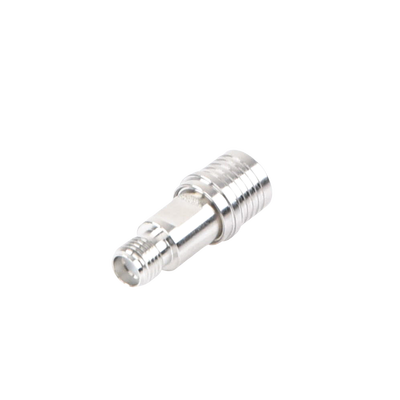 adaptador en línea de bajo pim, de conector qma (quick mate) macho a sma hembra, bronce blanco/ oro/ teflón. adaptador en línea de bajo pim, de conector qma (quick mate) macho a sma hembra, bronce blanco/ oro/ teflón.