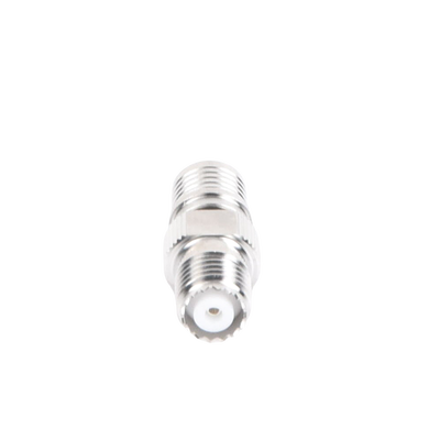 adaptador en línea, de conector qma (quick mate) macho a mini uhf hembra, bronce blanco/ oro/ teflón. adaptador en línea, de conector qma (quick mate) macho a mini uhf hembra, bronce blanco/ oro/ teflón.