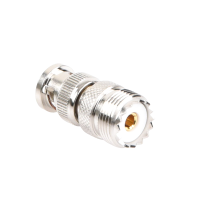 adaptador en línea, de conector qma (quick mate) macho a mini uhf hembra, bronce blanco/ oro/ teflón. adaptador en línea, de conector qma (quick mate) macho a mini uhf hembra, bronce blanco/ oro/ teflón.