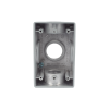 caja condulet fs de 1" (25.4 mm ) con tres bocas una arriba y una atrás a prueba de intemperie.