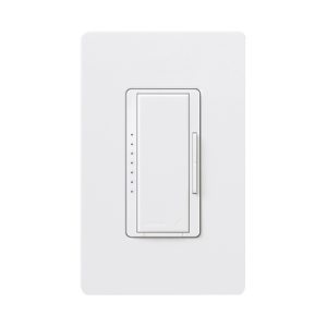 atenuador (dimmer) un solo polo / multilocacion 120v /inc 1000w / 800w mlv, color blanco no requiere neutro.