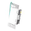 (radiora2) switch on/off rrd 8s dv wh de doble voltaje, un solo polo 120v/, 8a/, 1/10hp 3a en motores, apaga y enciende iluminación ó motor, no requiere cable neutro.