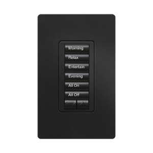 teclado hibrido seetouch, 6 botones, 2 botones subir/bajar, intensidad 120v/450w, color blanco.
