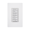 (radiora2) teclado seetouch hibrido 6 botones, 2 botones subir/bajar, programe escenas diferentes en cada botón,puede instalarse en un interruptor de luz.
