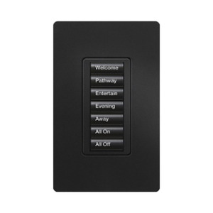 (radiora2) teclado seetouch 7 botones, programe escenas diferentes en cada botón.