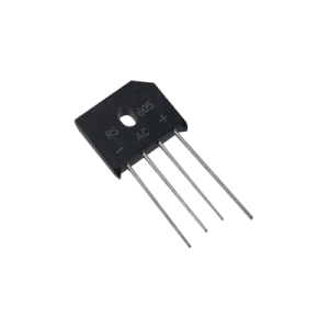 puente rectificador en línea de 6 amp., 600 piv, silicio, 420 rms.