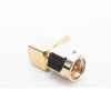 conector sma macho en Ángulo recto para rg 174/u, grupo b, oro/ oro/ teflón.
