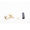 conector sma macho en Ángulo recto para rg 174/u, grupo b, oro/ oro/ teflón.