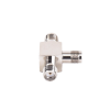 adaptador en forma t, de triple conectores sma hembra, níquel/ oro/ teflón.