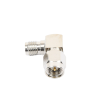 adaptador en Ángulo recto, de conector sma macho a sma hembra níquel/ oro/ teflón.