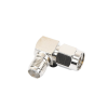 adaptador en Ángulo recto, de conector sma macho a sma hembra níquel/ oro/ teflón.