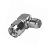 adaptador en Ángulo recto, de conector sma macho a sma hembra níquel/ oro/ teflón.