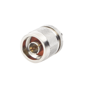 adaptador en línea de conector sma macho a n macho, níquel/ oro/ teflón.