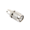 adaptador en línea, de conector sma macho a tnc macho, níquel/ oro/ teflón.