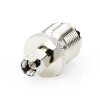 adaptador en línea, de conector sma macho a uhf hembra (so 239), níquel/ oro/ teflón.