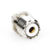 adaptador en línea, de conector sma macho a uhf hembra (so 239), níquel/ oro/ teflón.