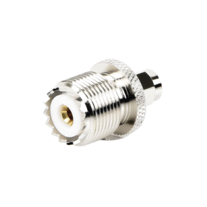 adaptador en línea, de conector sma macho a uhf hembra (so 239), níquel/ oro/ teflón.