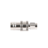 adaptador en línea de conector sma macho a bnc hembra, níquel/ oro/ teflón.