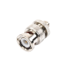 adaptador en línea de conector sma hembra a bnc macho, níquel/ oro/ teflón.